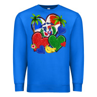 True Royal dominican repuclic hearts Premium Sweatshirt - NancyCooperArtShop