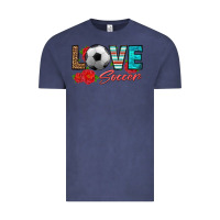 Vintage Denim love soccer Vintage Tee - HRA Design Shop