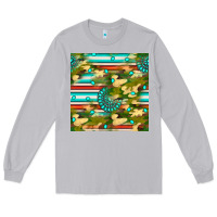Moon Dust camouflage serape gemstone seamless pattern Long Sleeve Tee - BundleAndBundleShop