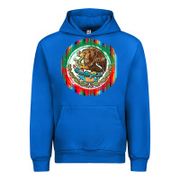 Cobalt Mexico Coat of Arms Urban Hoodie - texasbilliewilder