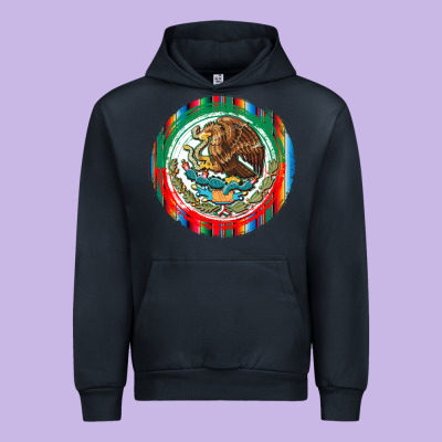 Mexico Coat Of Arms Urban Hoodie Designed By Texasbilliewilder