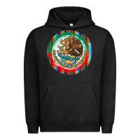Pigment Black Mexico Coat of Arms Urban Hoodie - texasbilliewilder