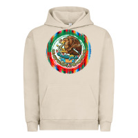 Pigment French Oak Mexico Coat of Arms Urban Hoodie - texasbilliewilder