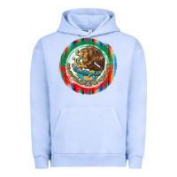 Pigment Grape Ice Mexico Coat of Arms Urban Hoodie - texasbilliewilder