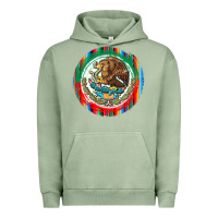Pigment Oil Green Mexico Coat of Arms Urban Hoodie - texasbilliewilder