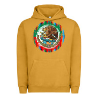 Pigment Peanut Butter Mexico Coat of Arms Urban Hoodie - texasbilliewilder
