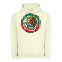 Pigment Pistachio Mexico Coat of Arms Urban Hoodie - texasbilliewilder
