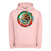 Pigment Salmon Mexico Coat of Arms Urban Hoodie - texasbilliewilder