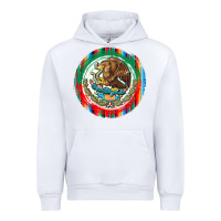 White Mexico Coat of Arms Urban Hoodie - texasbilliewilder