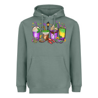 Sage mardi gras coffee cups Heavyweight Hoodie - MaliasSmallBusiness