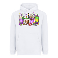 White mardi gras coffee cups Heavyweight Hoodie - MaliasSmallBusiness