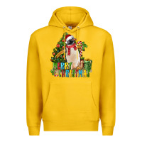 Lemon Merry Christmas Penguin Premium Hoodie - LillyAllenDesigns