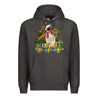 Smoke Merry Christmas Penguin Premium Hoodie - LillyAllenDesigns