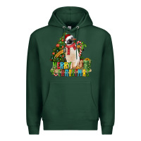 Sports Green Merry Christmas Penguin Premium Hoodie - LillyAllenDesigns