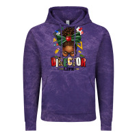 Cloud Purple director life afro messy bun Vintage Hoodie - texasbilliewilder