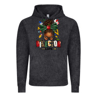 Vintage Black director life afro messy bun Vintage Hoodie - texasbilliewilder