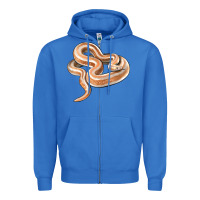 True Royal Rosy Boa Snake Illustrations Zipper Hoodie - LillyAllenDesigns