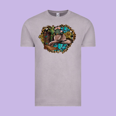 Western Design Vintage Tee Designed By Sublimationcraftshop
