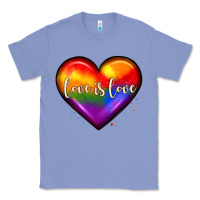Colony Blue love is love heart Classic Tee - JahusDesignShop