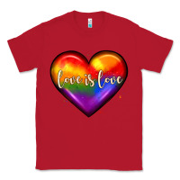 Red love is love heart Classic Tee - JahusDesignShop