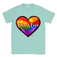 Seafoam love is love heart Classic Tee - JahusDesignShop