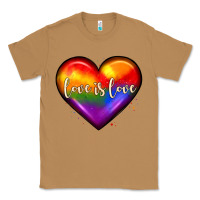 Toasted Coconut love is love heart Classic Tee - JahusDesignShop