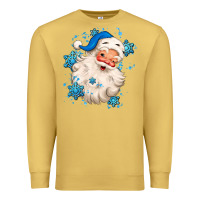 Antique Gold winter christmas santa claus Premium Sweatshirt - MaliasSmallBusiness