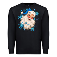 Black winter christmas santa claus Premium Sweatshirt - MaliasSmallBusiness