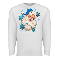 Oatmeal Heather winter christmas santa claus Premium Sweatshirt - MaliasSmallBusiness