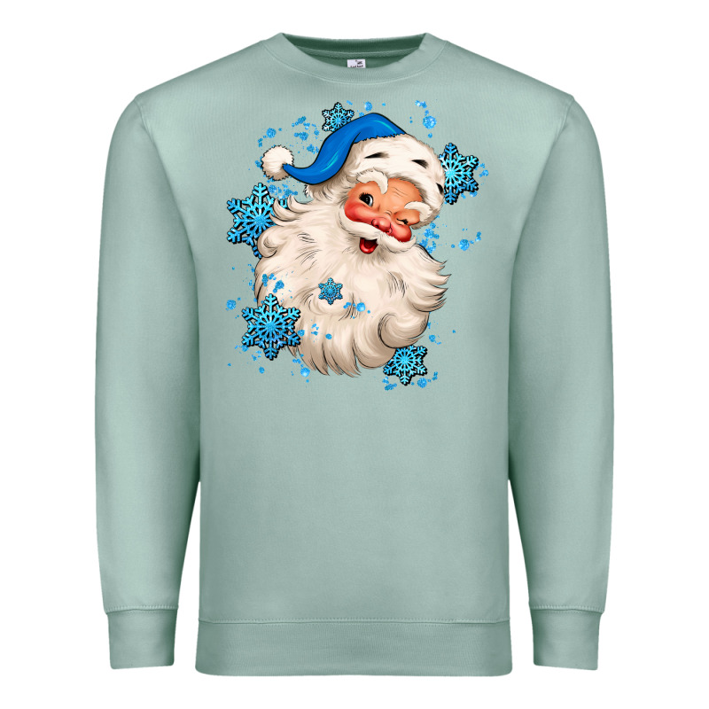 Winter Christmas Santa Claus Premium Sweatshirt by MaliasSmallBusiness | Teevron