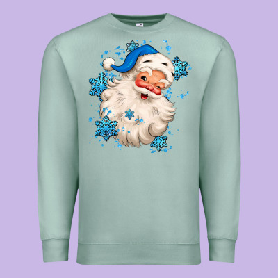 Winter Christmas Santa Claus Premium Sweatshirt Designed By Maliassmallbusiness