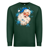 Sports Green winter christmas santa claus Premium Sweatshirt - MaliasSmallBusiness