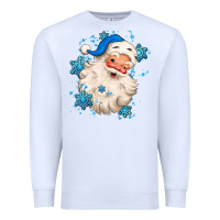White winter christmas santa claus Premium Sweatshirt - MaliasSmallBusiness