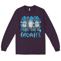 Plum chillin' with my gnomies Long Sleeve Tee - JahusDesignShop