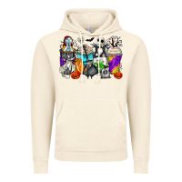 Vintage Artic halloween cartoon characters coffee cups Vintage Hoodie - Zillion Design Studio