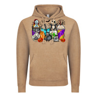 Vintage Coffee halloween cartoon characters coffee cups Vintage Hoodie - Zillion Design Studio