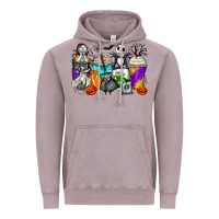 Vintage Zinc halloween cartoon characters coffee cups Vintage Hoodie - Zillion Design Studio