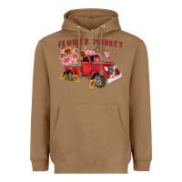 Toasted Coconut flower market Heavyweight Hoodie - MaliasSmallBusiness