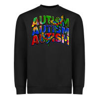 Black autism autism autism Heavyweight Sweatshirt - Zillion Design Studio