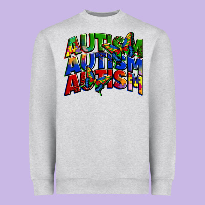 Autism Autism Autism Heavyweight Sweatshirt Designed By Zillion Design Studio