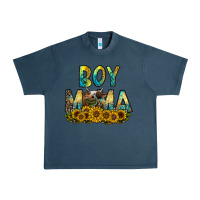Midnight Navy boy mama Urban Heavy Tee - CowhideDigitalArt