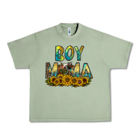 Oil Green boy mama Urban Heavy Tee - CowhideDigitalArt