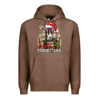 Chestnut Merry Christmas Alpine Goat Premium Hoodie - LillyAllenDesigns