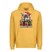 Mustard Merry Christmas Alpine Goat Premium Hoodie - LillyAllenDesigns