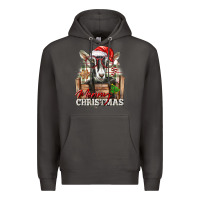 Smoke Merry Christmas Alpine Goat Premium Hoodie - LillyAllenDesigns