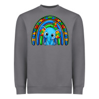 Storm autism elephant rainbow Heavyweight Sweatshirt - Zillion Design Studio