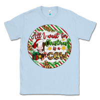 Dusty Blue Christmas all i want for christmas is a cow Classic Tee - Artiststas
