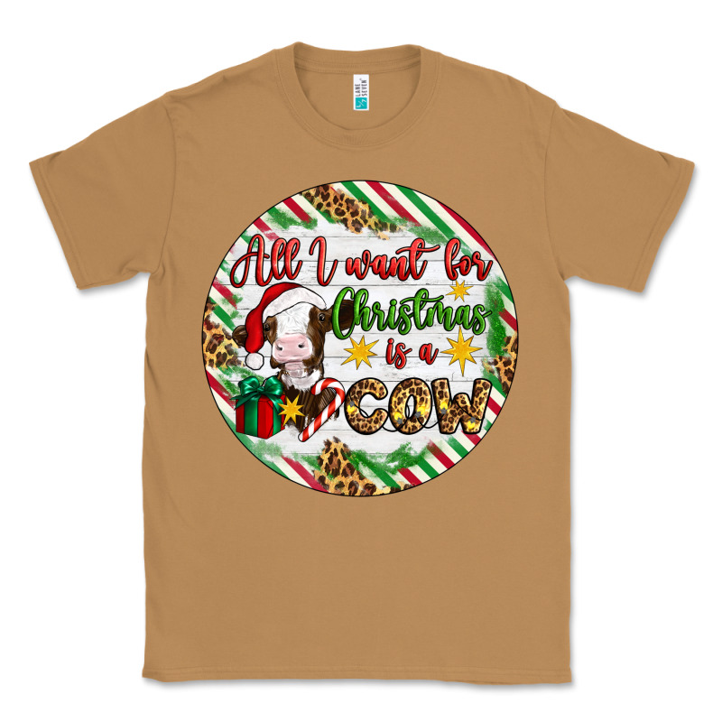 Christmas All I Want For Christmas Is A Cow Classic Tee by Artiststas | Teevron