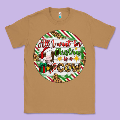 Christmas All I Want For Christmas Is A Cow Classic Tee Designed By Artiststas