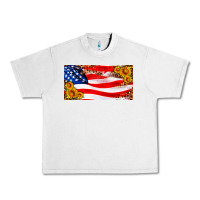Lunar Rock usa flag and sunflower license plate Urban Heavy Tee - HRA Design Shop
